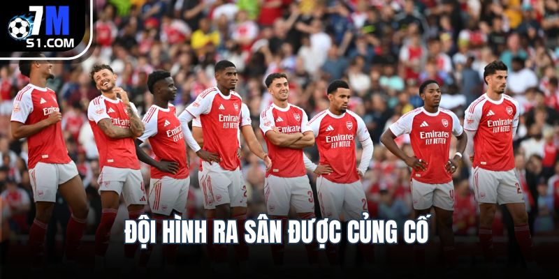 Đội hình ra sân được củng cố